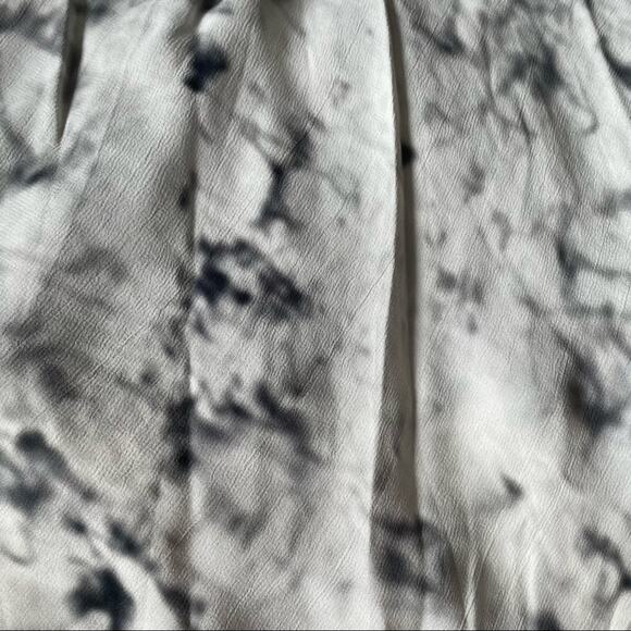 Revolve Fifteen Twenty Faded Marble Drape Side Angle Blouse Asymmetric XS NWT - Picture 12 of 15